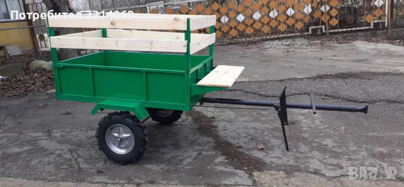 Самосвална ремарке за мотофреза, снимка 1