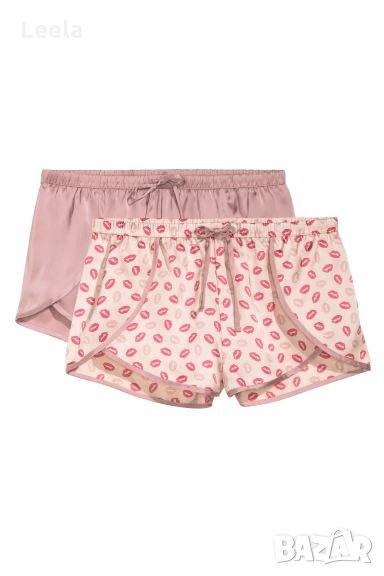 H&M къси пижамени долнища от сатен, комплект от 2 чифта, снимка 1