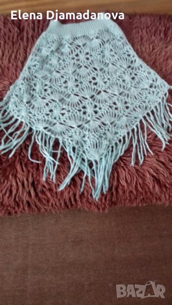 Пончо,фино,ажурено + подарък , снимка 1