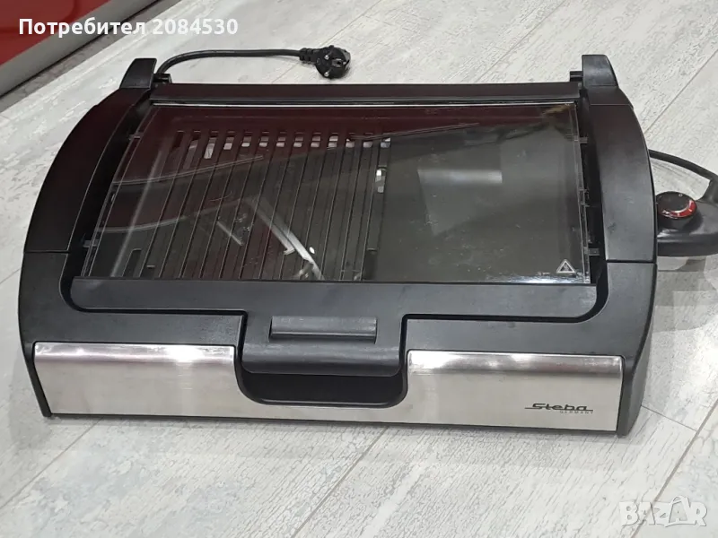 Електрическо барбекю/скара STEBA със стъклен капак -2200w, снимка 1
