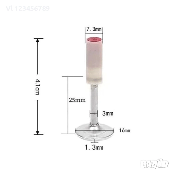 Комплект от 200 броя пирони 7,3 мм за ръчен пистолет за пирони - такер, снимка 1