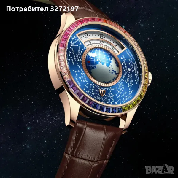 Fenlon Луксозен автоматичен механичен часовник,дизайнерски бизнес часовник, снимка 1