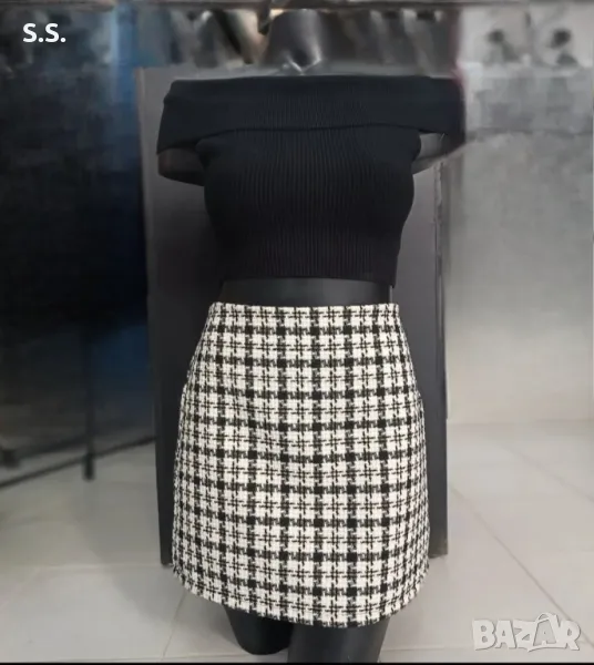 Дамска пола с висока талия -М размер, снимка 1