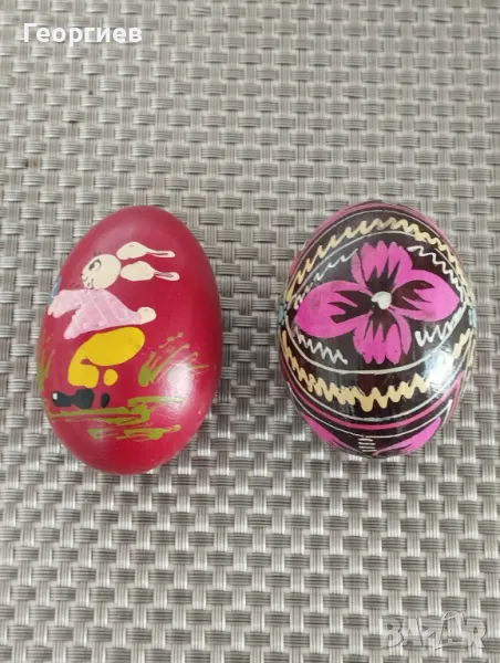 Писани дървени Великденски яйца и за всеки по нещо за по 10 лв, снимка 1