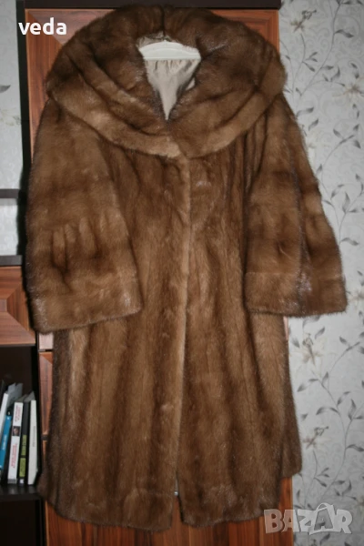 Бутиково палто от норка цели кожи ЗАПАЗЕНО!, снимка 1