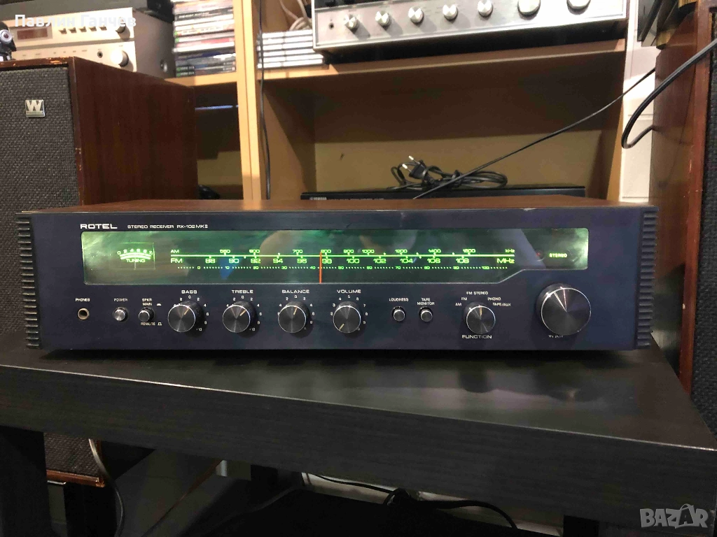 ROTEL RX-102 MKII ресийвър отличен, снимка 1