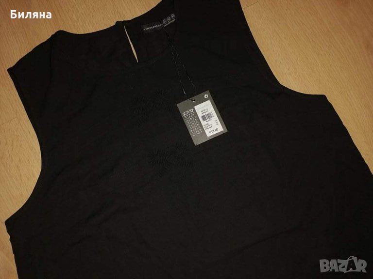 Нов дамски черен потник, снимка 1