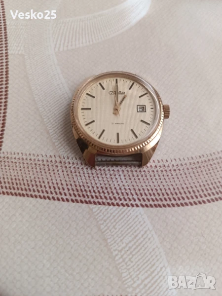 Часовник Слава/Slava Механичен позлата, снимка 1