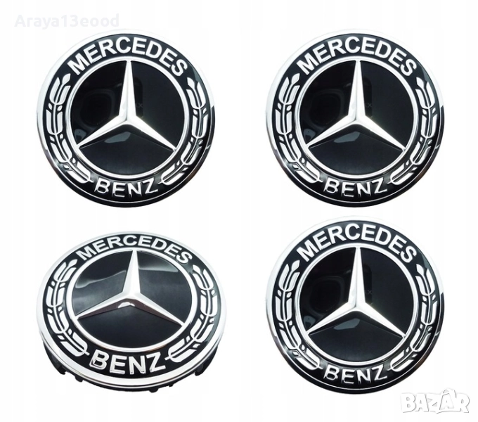 Капачки за джанти MERCEDES BENZ 75ММ 4 бр. A1714000025, снимка 1