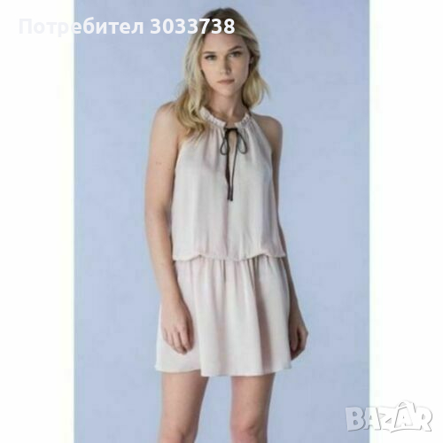 Нова Do+Be Бяла Лятна Рокля без Ръкав Ластична Талия Размер S, снимка 1
