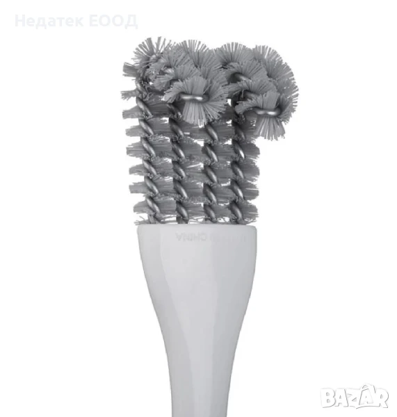 Четка за почистване на барбекю, Бял, 17x3,5 см., снимка 1