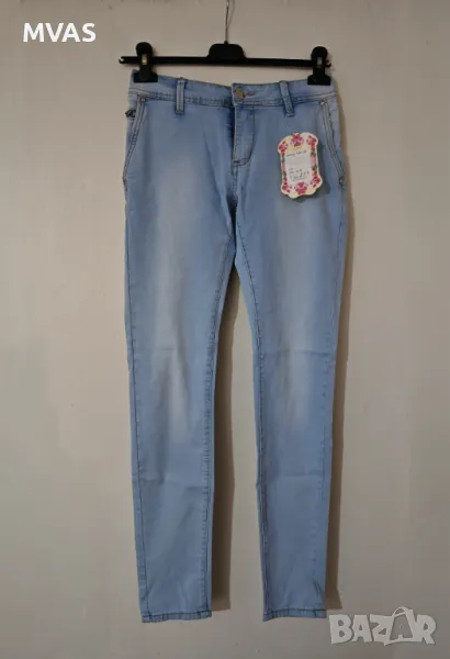 Нови дамски дънки светло сини , снимка 1