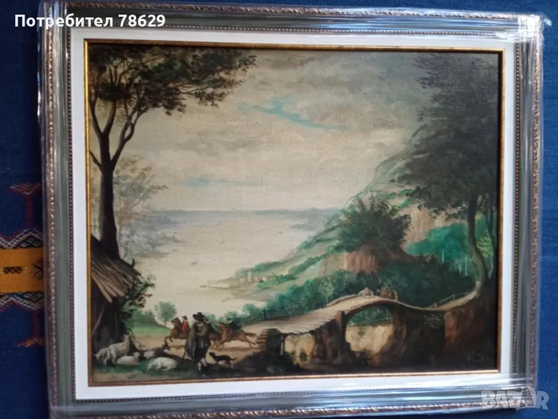 КАРТИНА - ХОЛАНДИЯ - 18 в. МАСЛО ВЪРХУ ПЛАТНО, снимка 1