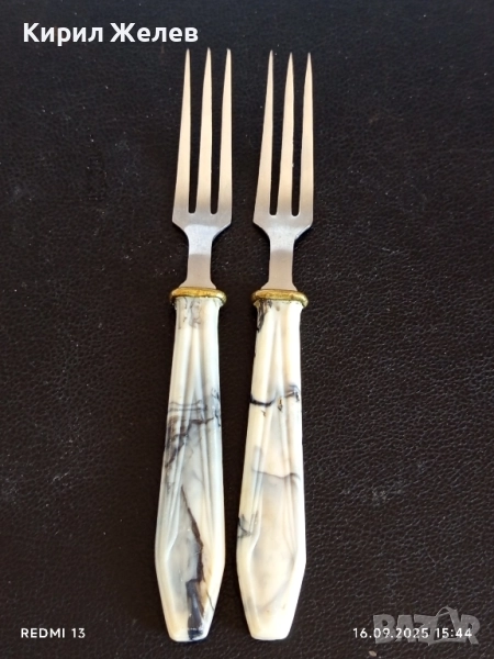 Две ретро вилички за десерт СССР Тбилиси за КОЛЕКЦИЯ 50640, снимка 1