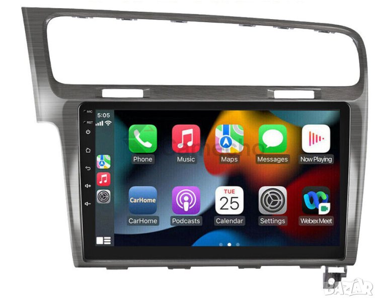 Мултимедия, за VW Golf 7, Двоен дин, Навигация, дисплей 2 Дин, плеър 10“ екран, Android, Голф 7, VW, снимка 1