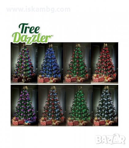 КОЛЕДНИ ЛАМПИЧКИ ЗА ЕЛХА TREE DAZZLER, СВЕТЕЩИ В 16 ЦВЯТА - код 2119, снимка 3 - Декорация за дома - 33949285