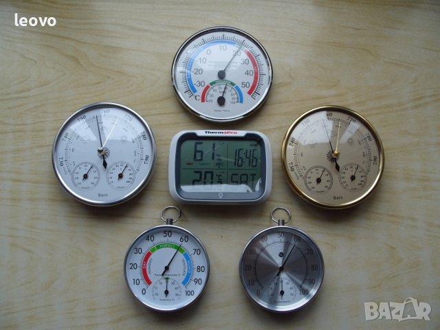 Голям механичен термометър с хигрометър , снимка 15 - Други стоки за дома - 42572714