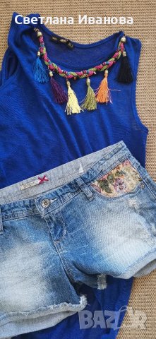 Къси дънки Страдивариус, снимка 4 - Дънки - 41694930