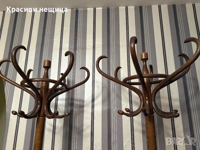 Чифт Виенски закачалки ,,Тонет,,, снимка 3 - Антикварни и старинни предмети - 53057701