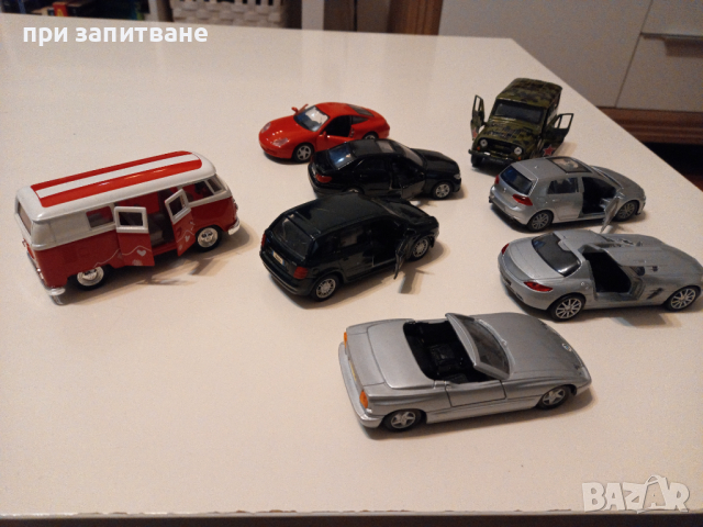 Метални колички Mercedes, BMW, VW, Porsche, FIAT_1/34-1/42, снимка 5 - Колекции - 43684936