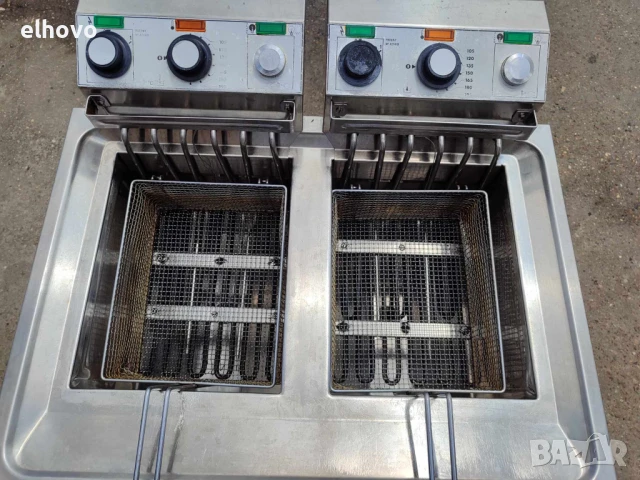 Професионален двоен фритюрник Nuova Elframo-трифазен, снимка 8 - Друго търговско оборудване - 50654233
