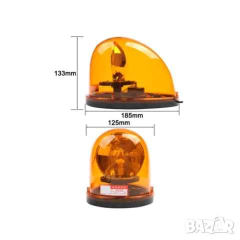 LED сигнална лампа маяк 12V оранжева, снимка 2 - Аксесоари и консумативи - 55865161