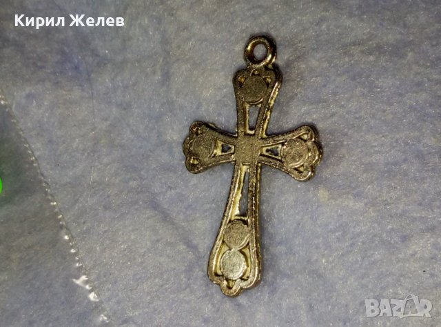 ПОСРЕБРЕН АЖУРЕН КРЪСТ от БЛАГОРОДНА СТОМАНА в СТАРИНЕН СТИЛ 40316, снимка 12 - Колиета, медальони, синджири - 42377874