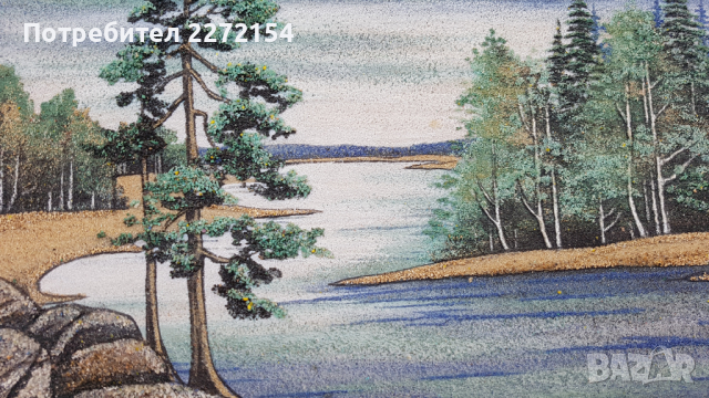 Руска картина пейзаж Карелия, снимка 2 - Картини - 44624274