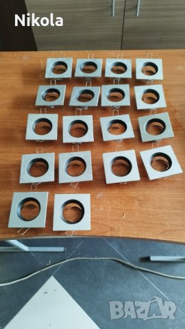 Лунички метални за вграждане на таван или мебели 8/8см, снимка 1