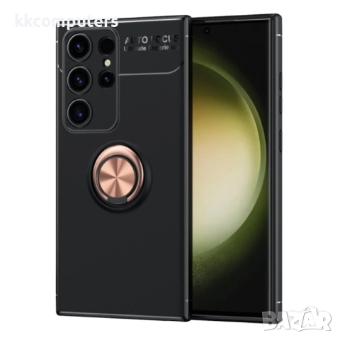 Samsung Galaxy S24 Ultra 5G Удароустойчив Ring Holder Калъф и Протектор, снимка 3 - Калъфи, кейсове - 52662167