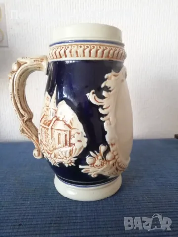 Стари бирени чаши,, ХАЛБИ" ръчно изработени в немски ателиета. , снимка 9 - Чаши - 46943400