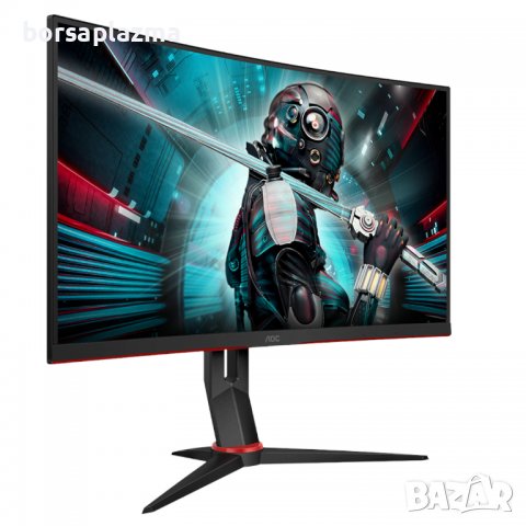 Геймърски Монитор AOC CQ27G2U/BK 27'' WLED Curved Gaming Monitor, 144Hz, 1 ms, FreeSync, VA Panel, 2, снимка 4 - Монитори - 40164558