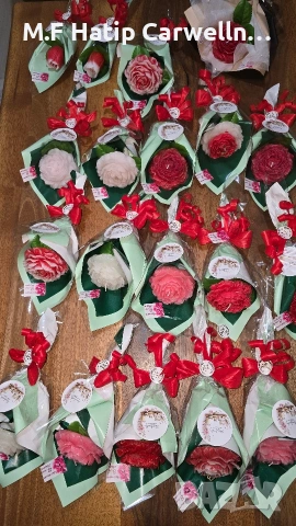 ръчно изработени сапунени рози🌹🌹🌹🎀, снимка 6 - Декорация за дома - 53422728