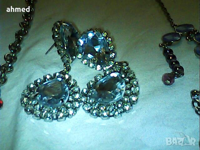красиви и класи4ески  колиета от кристали и обици, снимка 5 - Колиета, медальони, синджири - 39562832