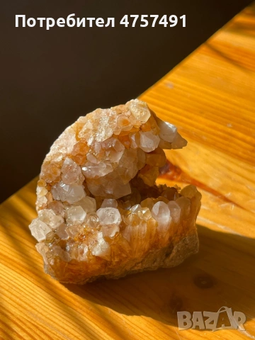 Друза кварц с желязно-оксидни оцветявания, снимка 4 - Други ценни предмети - 53742110