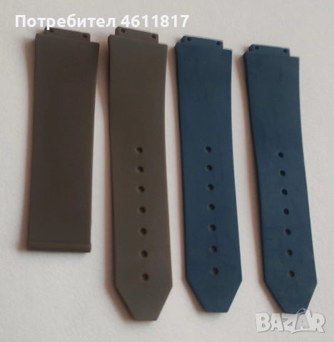 Силиконови каишки за часовник HUBLOT 21-15мм, снимка 5 - Каишки за часовници - 52179427