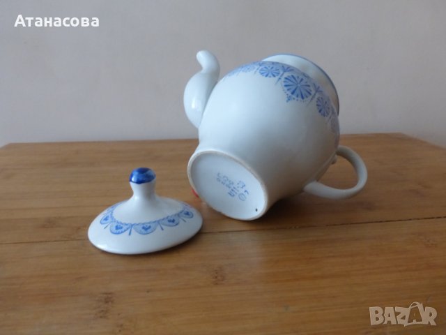 Украински порцеланов чайник Барановка 1970 г, снимка 10 - Аксесоари за кухня - 42081460