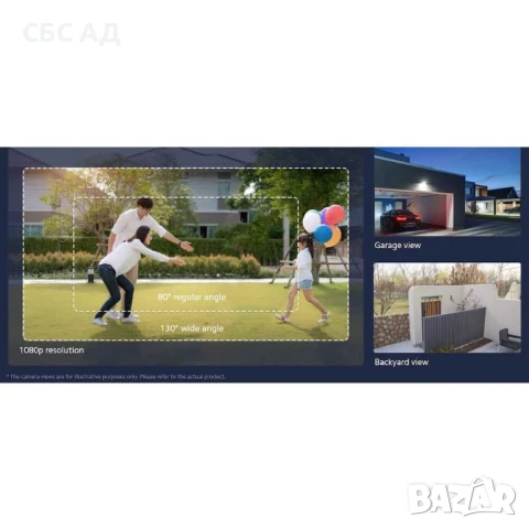 Домашна видеокамера за външна употреба - Xiaomi Mi Home Outdoor Security Camera Full HD 1080P , снимка 5 - Камери - 51194674