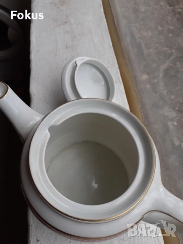 Прекрасен стар колекционерски порцеланов чайник KPM Germay, снимка 4 - Антикварни и старинни предмети - 53490509