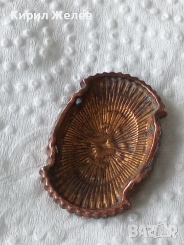 Стара апликация брожка 18055, снимка 2 - Антикварни и старинни предмети - 53578162