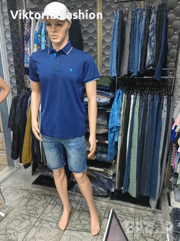 мъжка тениска с яка, снимка 2 - Тениски - 56009961
