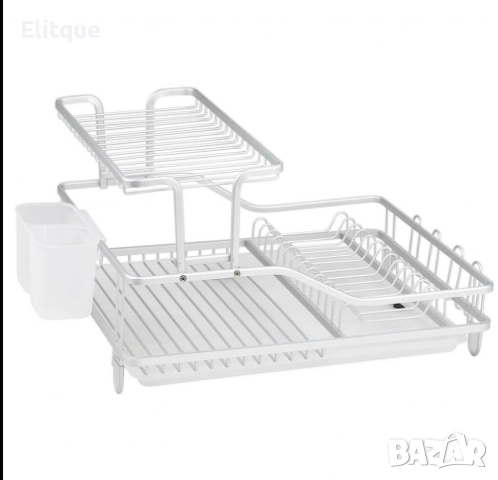 Сушилник за съдове 2 нива Luigi Ferrero НЕРЪЖДАЕМА СТОМАНА, снимка 3 - Други стоки за дома - 52832766