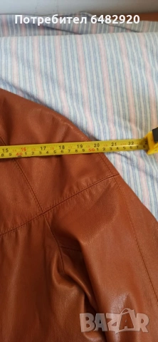 Кожено яке, снимка 3 - Якета - 53093589