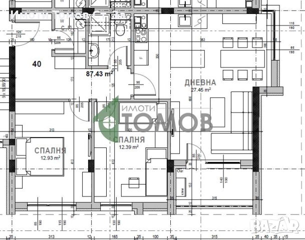Тристаен апартамент в кв. Самара 3 , снимка 2 - Апартаменти - 52535689
