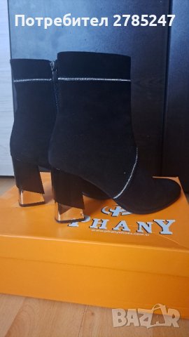 Дамски боти естествен велур , снимка 6 - Дамски боти - 42610776