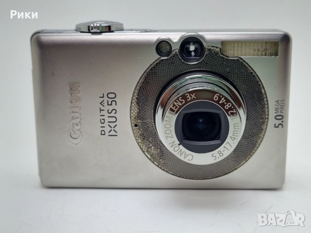 Canon Digital Camera IXUS 50 PowerShot SD400 5.0MP Silver, снимка 3 - Фотоапарати - 52742784