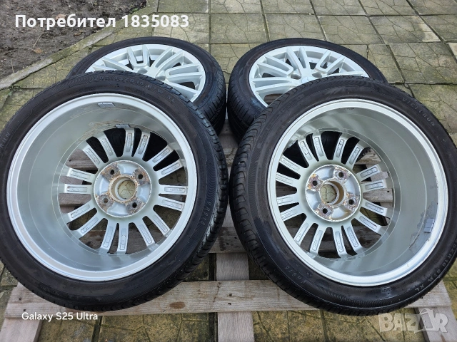 Лети джанти 16ки 4х114.3 Mitsubishi + летни гуми 205/45/16, снимка 11 - Гуми и джанти - 53297174