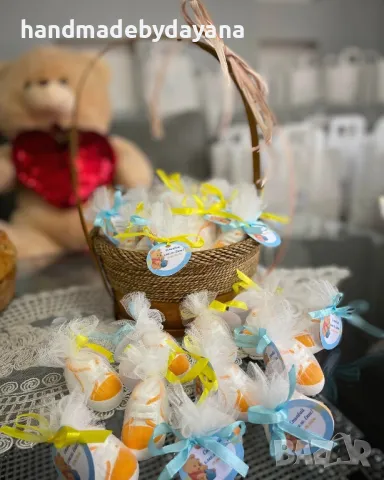 Подаръчета за гости подходящи за прощъпулник, бебешка погача - обувка (буйка, бебешка пантофка) , снимка 7 - Подаръци за кръщене - 47948240