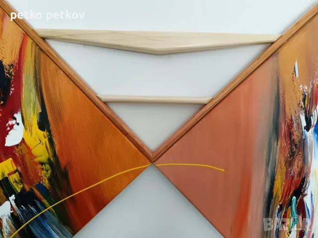 Абстрактна картина / диптих Firkant, снимка 4 - Картини - 56253978