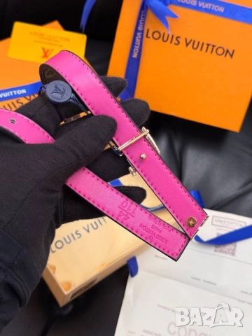 колани от естествена кожа в кутия, торбичка и сертификат valentino garavani louis vuitton , снимка 9 - Колани - 51896870